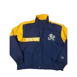 Logo 7 Vintage Notre Dame Fighting Irish Full Zip Jacket sz Large